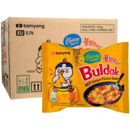 Samyang Buldak Cheese Noodles 140g (40 Pack)