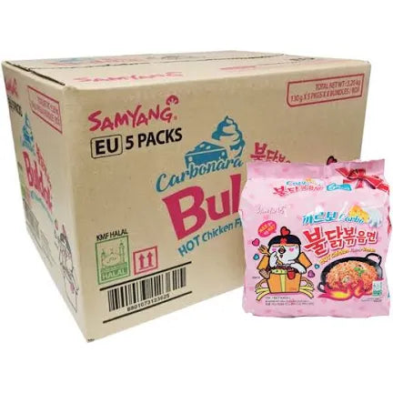 Samyang Buldak Carbonara Noodles 130g (40 Pack)