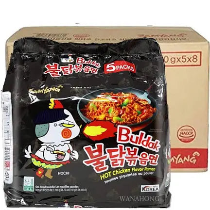 Samyang Buldak Hot Chicken Noodles 140g (40 Pack)