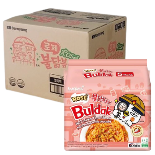 Samyang Buldak Rosé Noodles 140g (40 Pack)