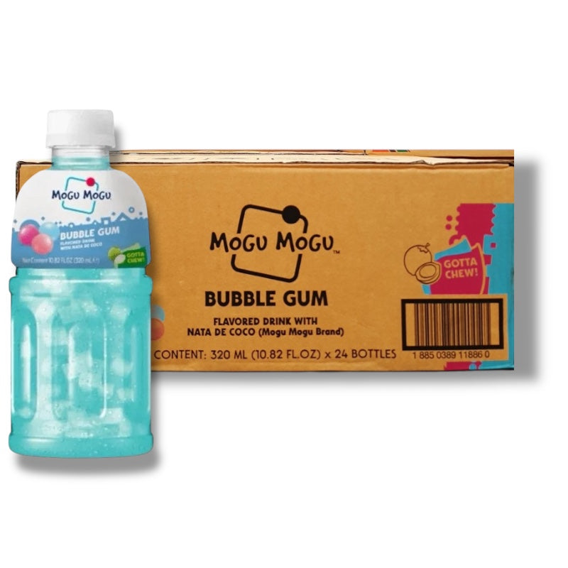 Mogu Mogu Bubblegum Bottles 320ml (24 Pack)