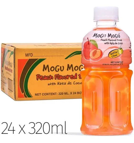 Mogu Mogu Peach Flavour 320ml (24 Pack)