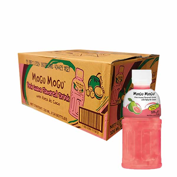 Mogu Mogu Pink Guava Flavour 320ml (24 Pack)